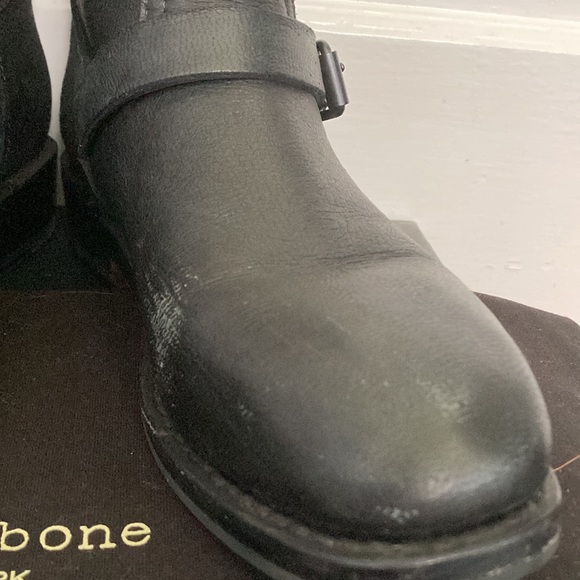 Women's Rag & Bone moto Oliver Boot size eu 38.5 us 8.5 black - Picture 10 of 11